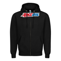 Black #amsoil Zipper Hoodie - linhVisuals