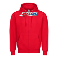 Red #amsoil Zipper Hoodie - linhVisuals