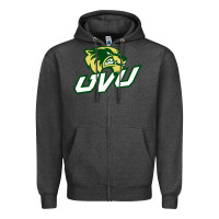 Charcoal Heather UVU, education Zipper Hoodie - linhVisuals