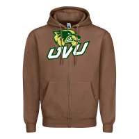 Chestnut UVU, education Zipper Hoodie - linhVisuals