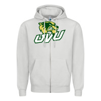Dove Grey UVU, education Zipper Hoodie - linhVisuals