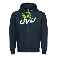 Navy UVU, education Zipper Hoodie - linhVisuals