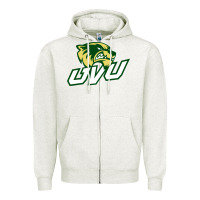 Oatmeal Heather UVU, education Zipper Hoodie - linhVisuals