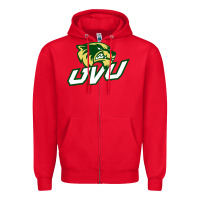 Red UVU, education Zipper Hoodie - linhVisuals