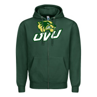 Sports Green UVU, education Zipper Hoodie - linhVisuals