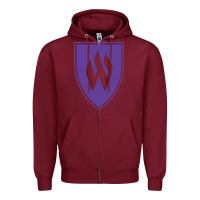Burgundy weber st, education Zipper Hoodie - linhVisuals