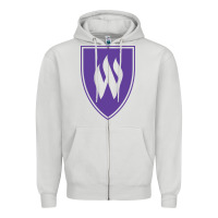 Dove Grey weber st, education Zipper Hoodie - linhVisuals