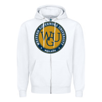 White wgu, studies in utah Zipper Hoodie - linhVisuals