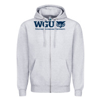 Heather Grey w governors, education, wgu Zipper Hoodie - linhVisuals