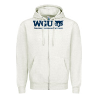 Oatmeal Heather w governors, education, wgu Zipper Hoodie - linhVisuals