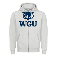Dove Grey western, governors, education Zipper Hoodie - linhVisuals