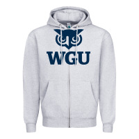 Heather Grey western, governors, education Zipper Hoodie - linhVisuals