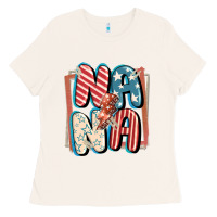 Bone 4th of July nana with lightning bolt Ladies Tee - FaDigitalArtStudio