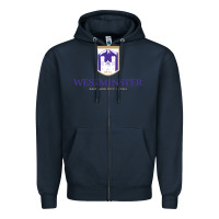 Navy westminster, sudies in utah Zipper Hoodie - linhVisuals