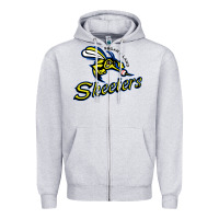 Heather Grey sugar land skeeters Zipper Hoodie - linhVisuals