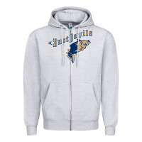 Heather Grey tri city dust baseball Zipper Hoodie - linhVisuals