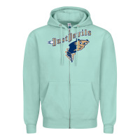 Seafoam tri city dust baseball Zipper Hoodie - linhVisuals