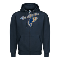 Navy tri city dust baseball Zipper Hoodie - linhVisuals
