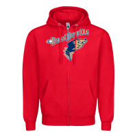 Red tri city dust baseball Zipper Hoodie - linhVisuals