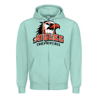 Seafoam trois rivières aigles Zipper Hoodie - linhVisuals