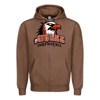 Chestnut trois rivières aigles Zipper Hoodie - linhVisuals