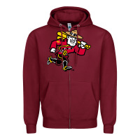 Burgundy vancouver canadians Zipper Hoodie - linhVisuals