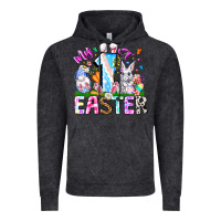 Vintage Black My 1st Easter Vintage Hoodie - CowhideDigitalArt