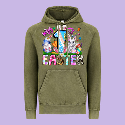 My 1st Easter Vintage Hoodie Designed By Cowhidedigitalart