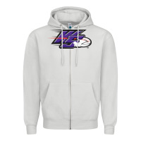Dove Grey winston salem dash Zipper Hoodie - linhVisuals