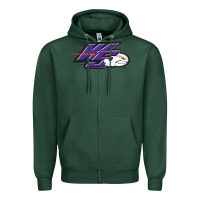 Sports Green winston salem dash Zipper Hoodie - linhVisuals