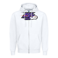White winston salem dash Zipper Hoodie - linhVisuals