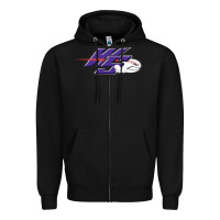 Black winston salem dash Zipper Hoodie - linhVisuals