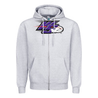 Heather Grey winston salem dash Zipper Hoodie - linhVisuals