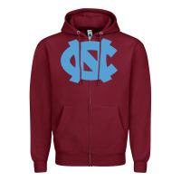 Burgundy North Carolina Tar Heels Zipper Hoodie - linhVisuals