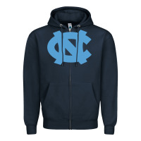 Navy North Carolina Tar Heels Zipper Hoodie - linhVisuals