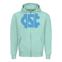 Seafoam North Carolina Tar Heels Zipper Hoodie - linhVisuals