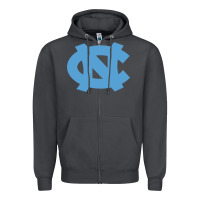 Smoke North Carolina Tar Heels Zipper Hoodie - linhVisuals