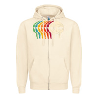 Sandshell Retro Mask Doom Zipper Hoodie - linhVisuals