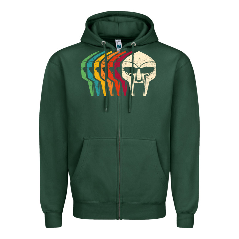 Retro Mask Doom Zipper Hoodie by linhVisuals | Teevron