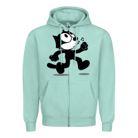 Seafoam felix the black cat music Zipper Hoodie - linhVisuals