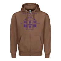 Chestnut nonnatus house  blue ink Zipper Hoodie - linhVisuals