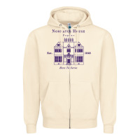 Sandshell nonnatus house  blue ink Zipper Hoodie - linhVisuals