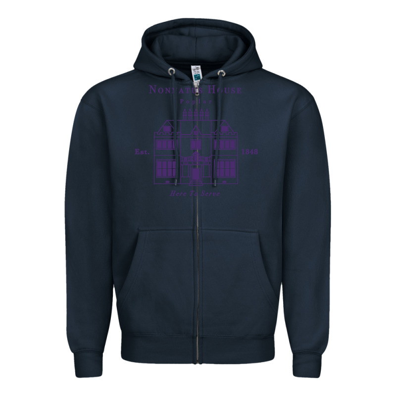 Nonnatus House  Blue Ink Zipper Hoodie by linhVisuals | Teevron