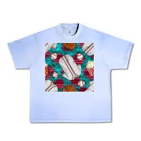 Grape Ice baseball  uniform with turquoise gemstone seamless pattern Urban Heavy Tee - BundleAndBundleShop