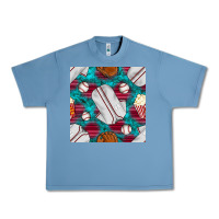 Pebble Blue baseball  uniform with turquoise gemstone seamless pattern Urban Heavy Tee - BundleAndBundleShop