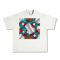 Pistachio baseball  uniform with turquoise gemstone seamless pattern Urban Heavy Tee - BundleAndBundleShop
