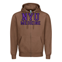 Chestnut nyu medicine Zipper Hoodie - linhVisuals
