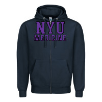 Navy nyu medicine Zipper Hoodie - linhVisuals