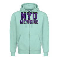 Seafoam nyu medicine Zipper Hoodie - linhVisuals