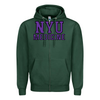 Sports Green nyu medicine Zipper Hoodie - linhVisuals
